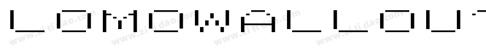 LomoWallOutline LT Std 50字体转换